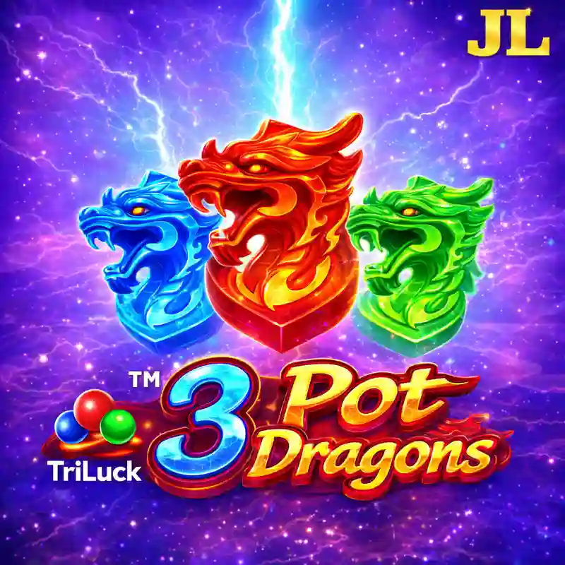 3 Pot Dragons Slot Game Interface